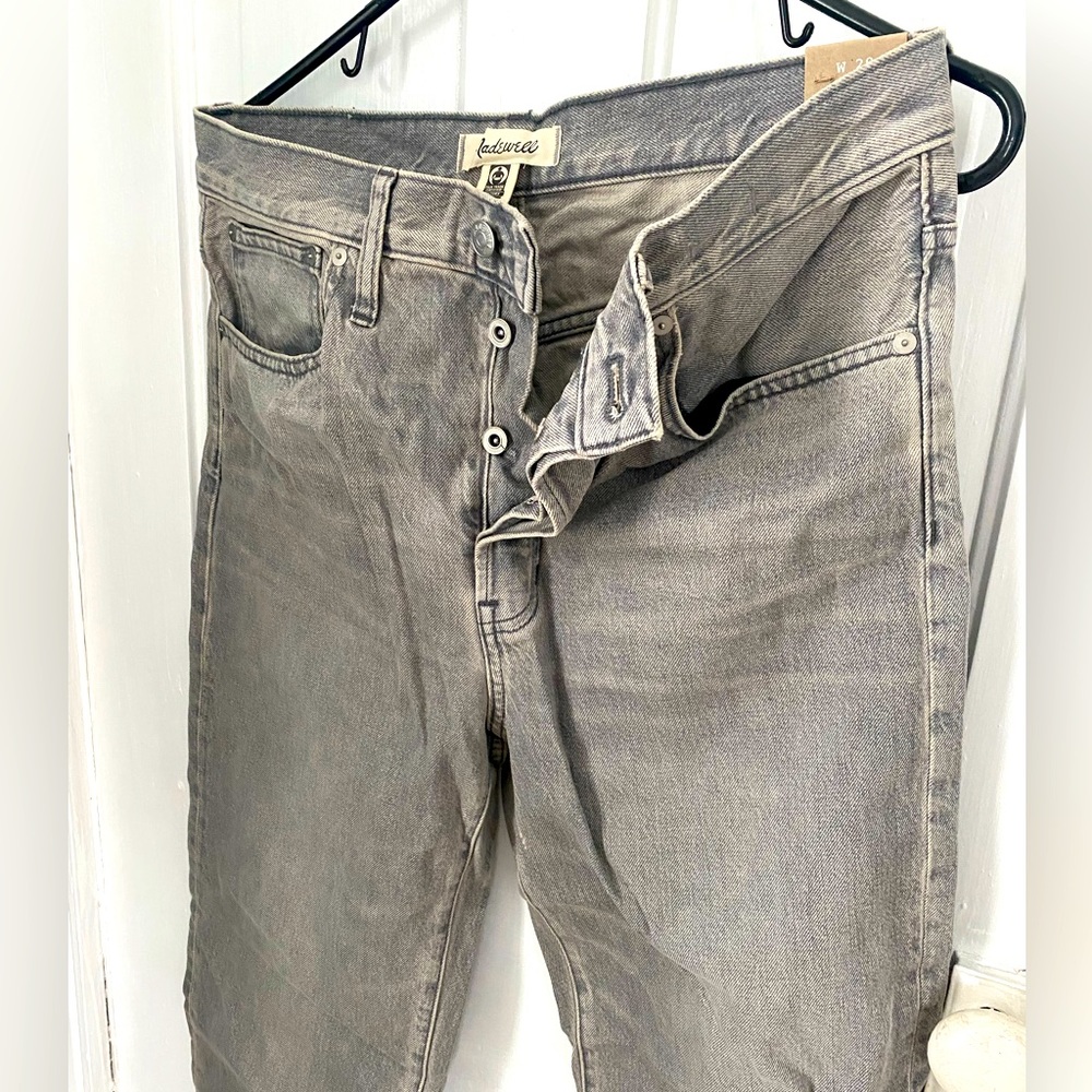 Madewell NWT grey wash dad jean